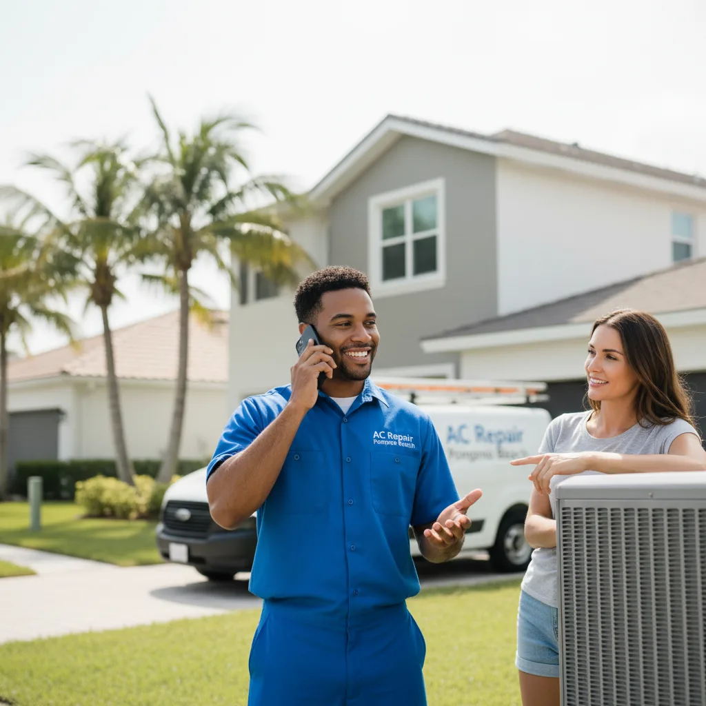 AC Repair Pompano Beach customer support in Ansted